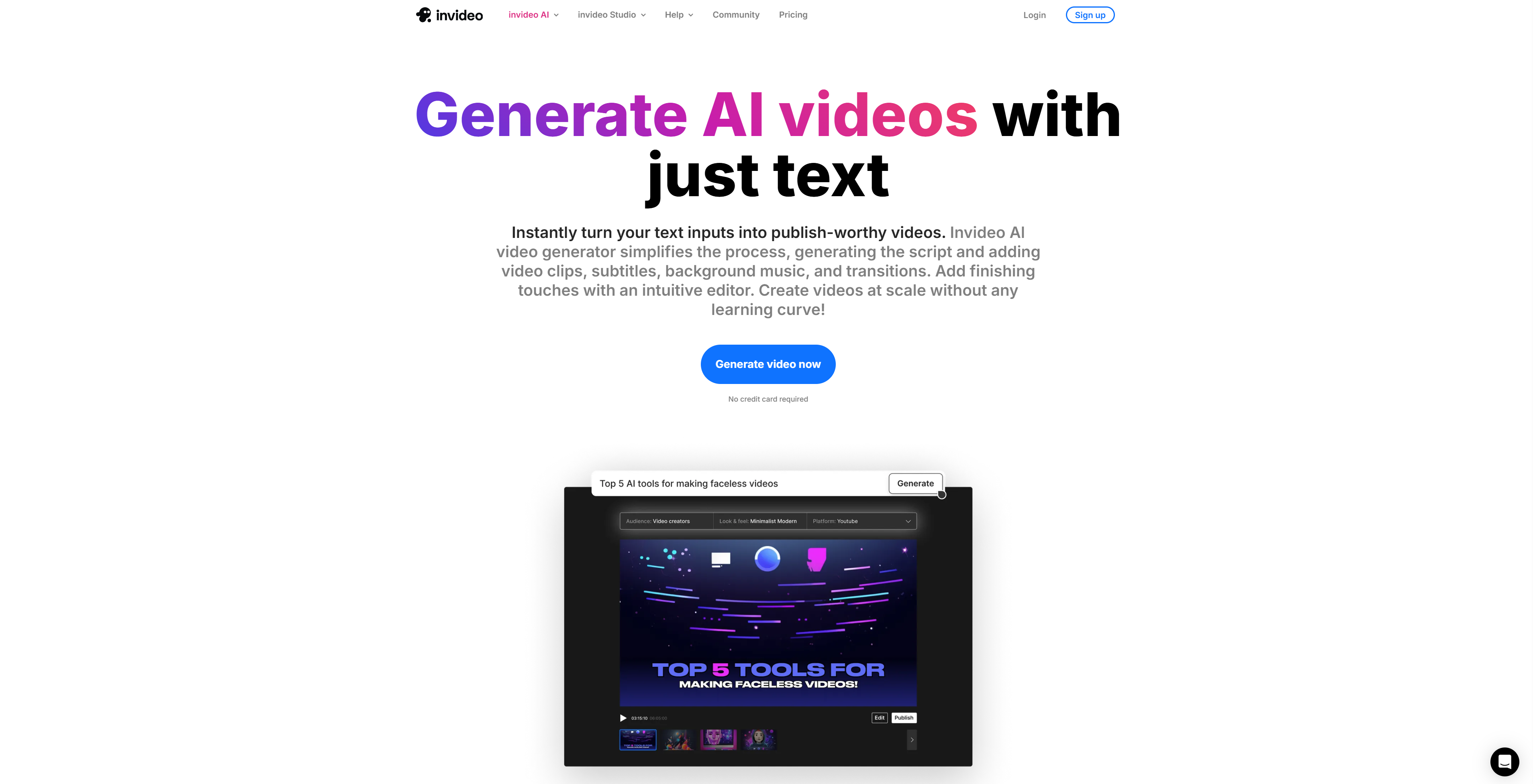 Invideo: AI Video Generator - AItrendytools